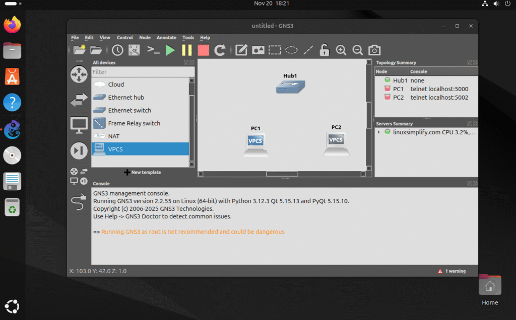 Install GNS3 di Ubuntu