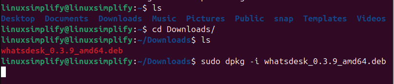 Install WhatsApp .deb di Linux