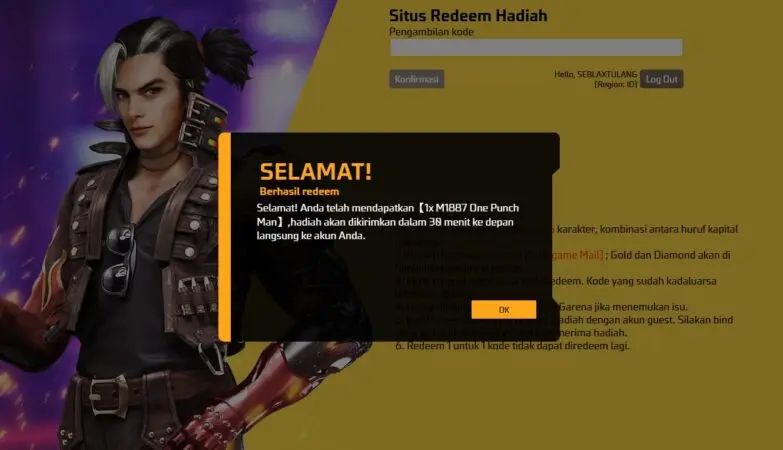 kode redeem SG OPM Baru