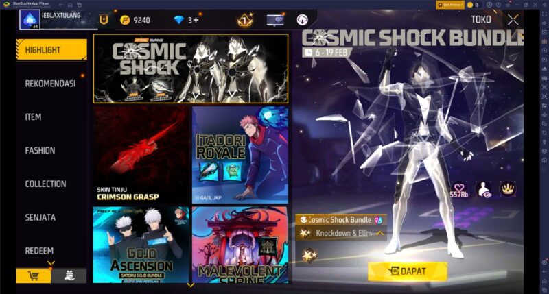 BlueStacks Emulator Terudate soal game Free Fire settingan lengkap full fitur