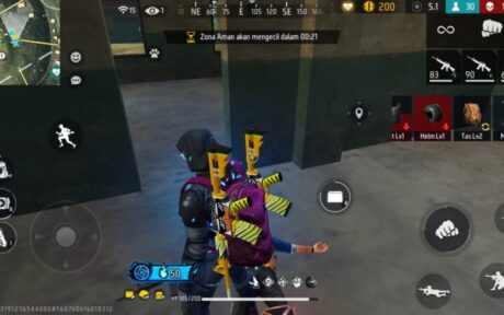 Tampilan Karakter FF sedang farming