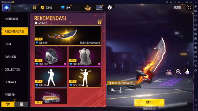 LDPlayer Emulator Terbaru sudah dioptimasi untuk main Free Fire di PC