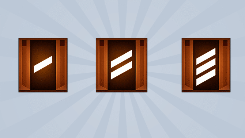 Gambar rank  Bronze I, Bronze II, dan Bronze III di Garena Free Fire