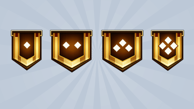 Rank FF Lengkap Untuk Rank Gold 1 Gold 2 Gold 3 Gold 4 dan Gold 5 ini rank gambar asli 