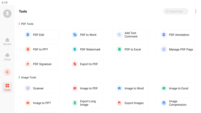 Tampilan antarmuka aplikasi WPS Office di perangkat Android untuk mengedit dokumen Word, Excel, dan