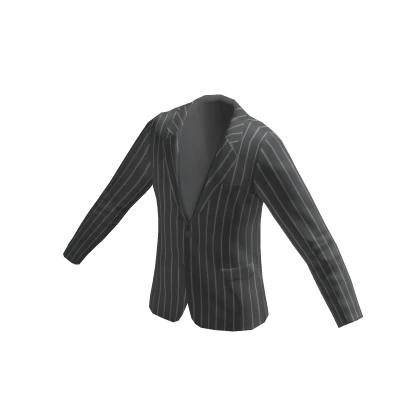 Business Coat Striped Gray