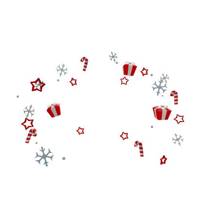 Christmas Aura with Snowflakes Gifts & Candy Canes