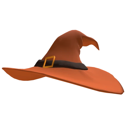 Orange Halloween Witch Hat
