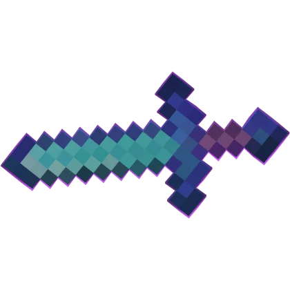 Pixelated Diamond Sword