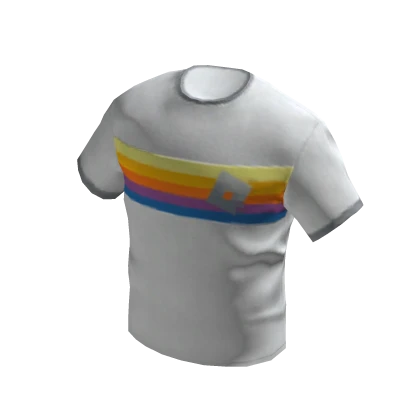 Striped T Shirt White, kaos gratis di katalog Roblox