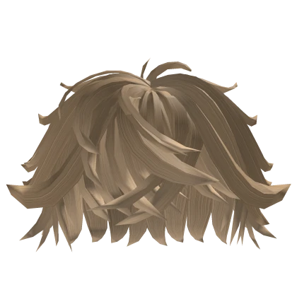 Swept Fluffy Messy Blonde Hair