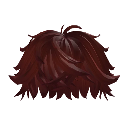 Swept Fluffy Messy Dark Red Hair 4.0