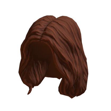 Wavy Middle Part Red, aksesori rambut gratis di katalog Roblox